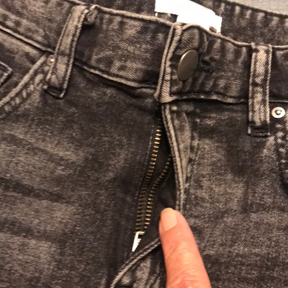H&M black denim shorts size 4 - Picture 4 of 4